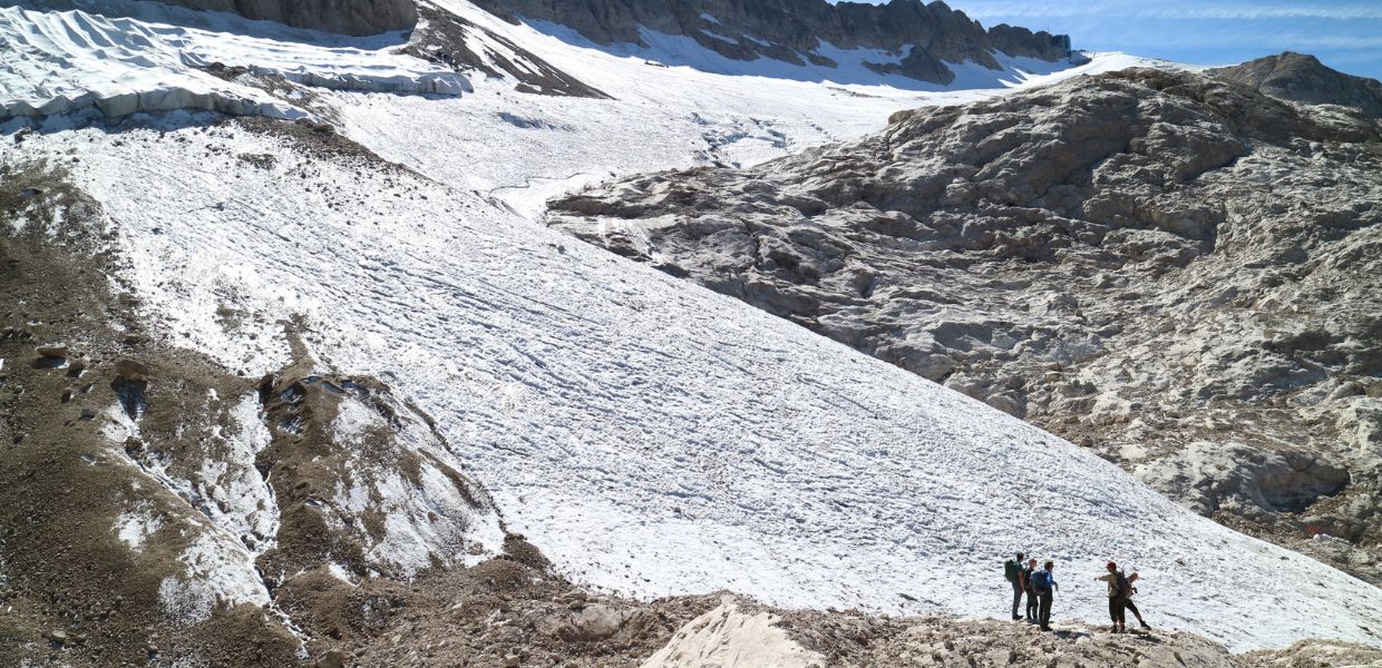 ghiacciaio marmolada 2025