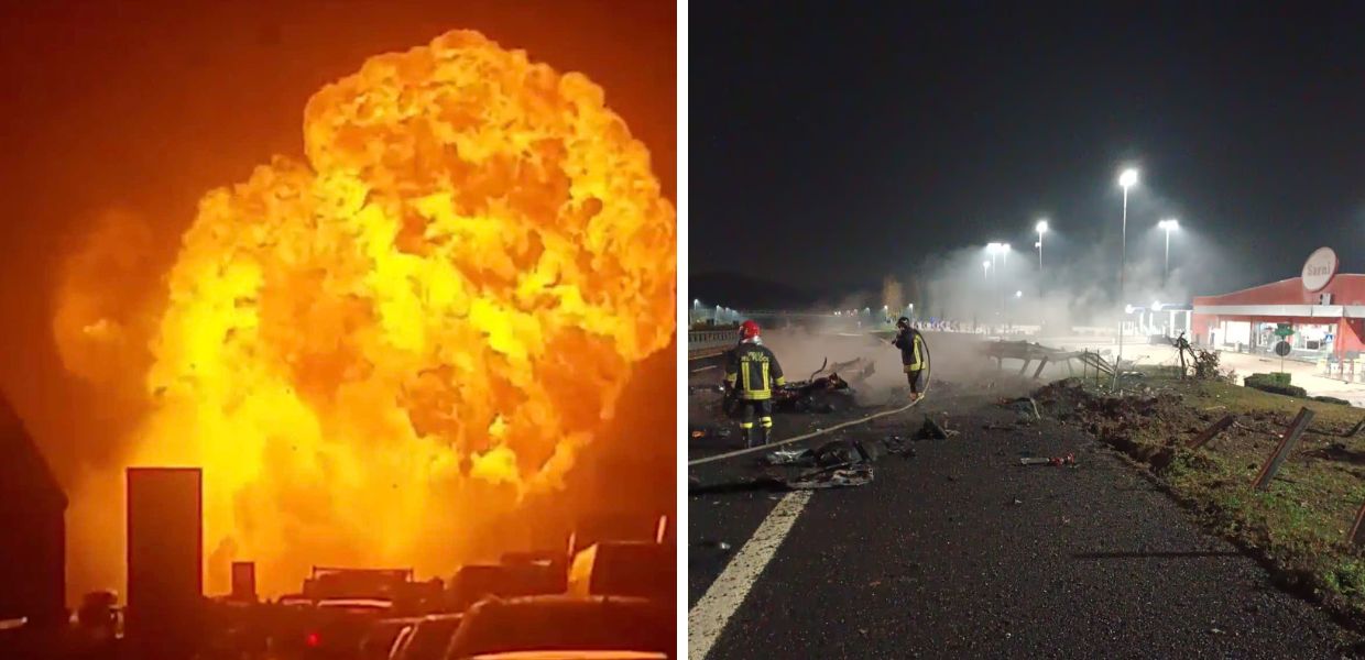 a1 esplosione autocisterna