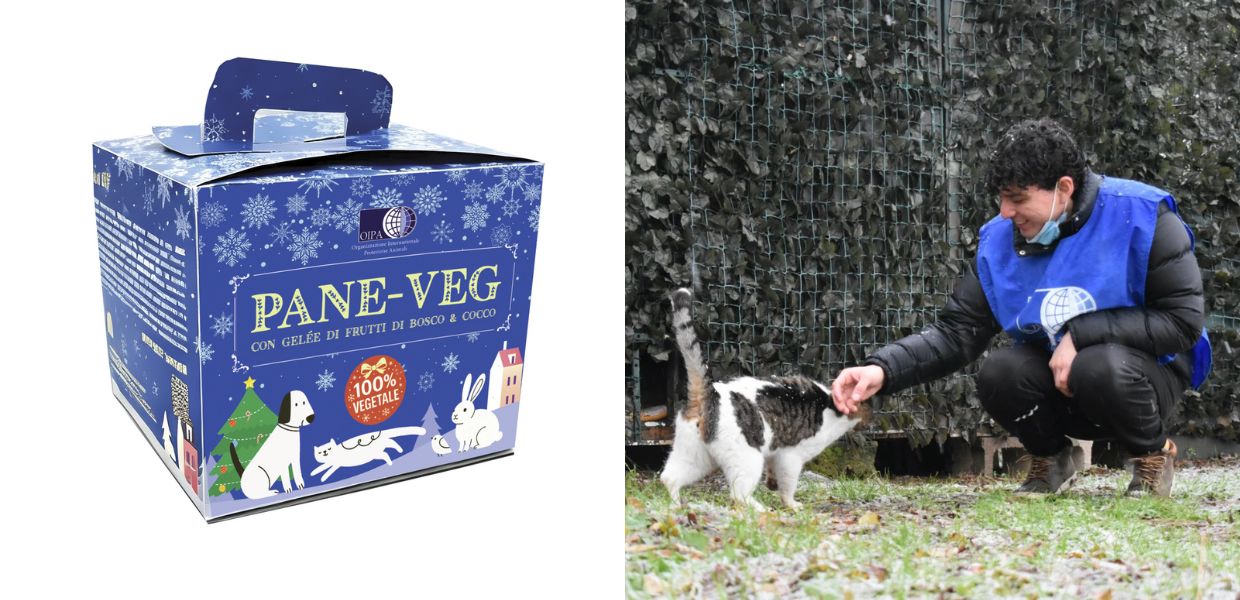 Natale, arriva il "PANE-VEG" di OIPA Italia per aiutare gli animali in difficoltà