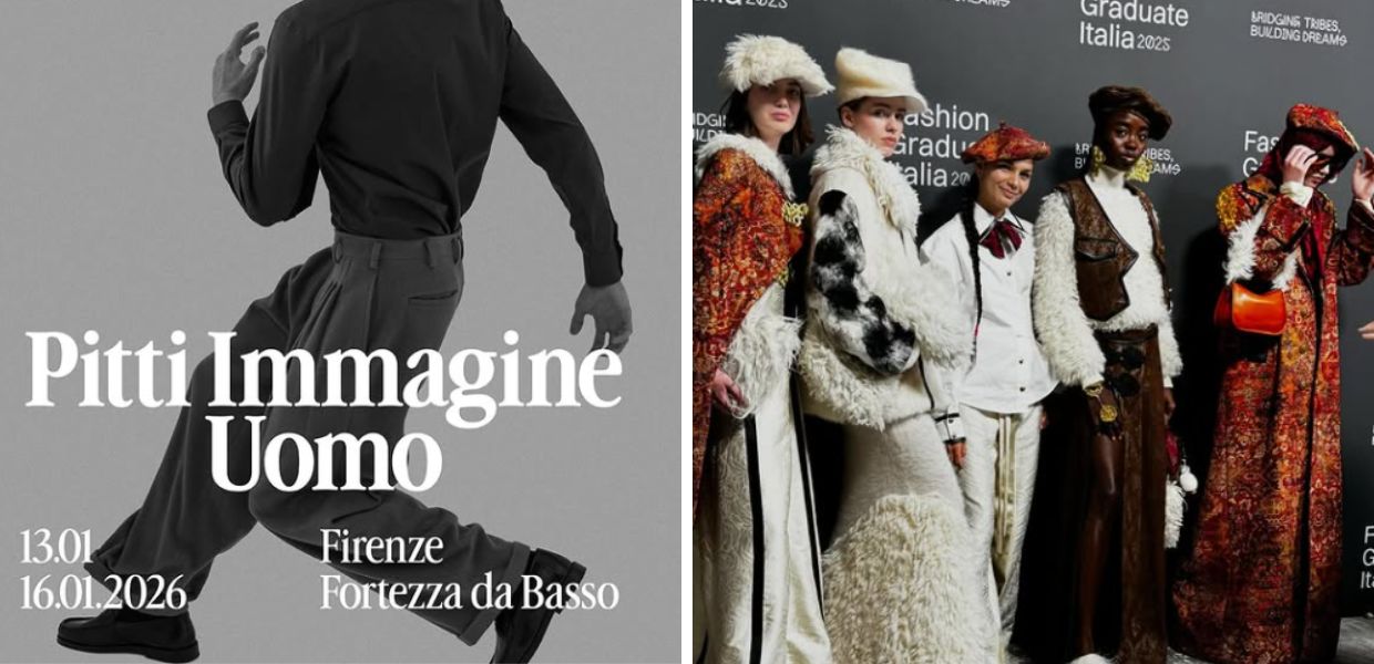 Fibra di cactus, la resina e la carta di giornale tra i tessuti lavorati dai giovani talenti dell’Istituto Modartech per le nuove creazioni presentate in occasione dell'edizione 109 di Pitti Immagine Uomo.