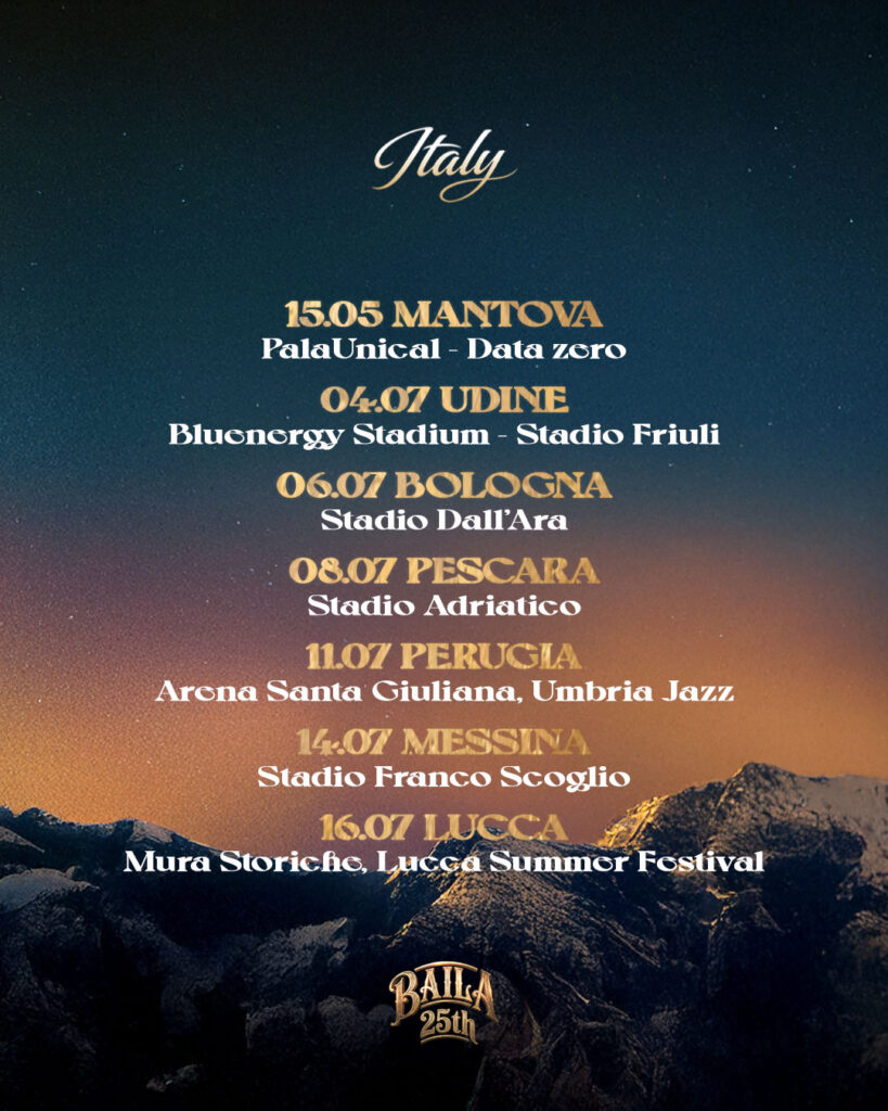 Musica, Zucchero: 6 live per i 25 anni di Baila. L’11 luglio a Perugia 1 Musica, Zucchero 6 live per i 25 anni di Baila. L’11 luglio a Perugia, date tour