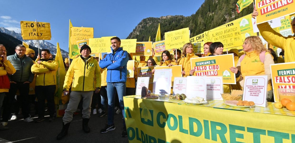 Coldiretti al Brennero: "Stop al falso Made in Italy"