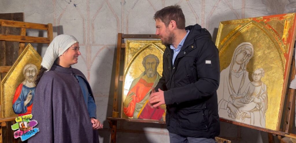 La Valigia dell’artista giovedì 14 maggio alle 2130, nona puntata con il dipintore, Mauro Di Maggio e la modella Cecilia Alma Levita, Dipintore ed Ale