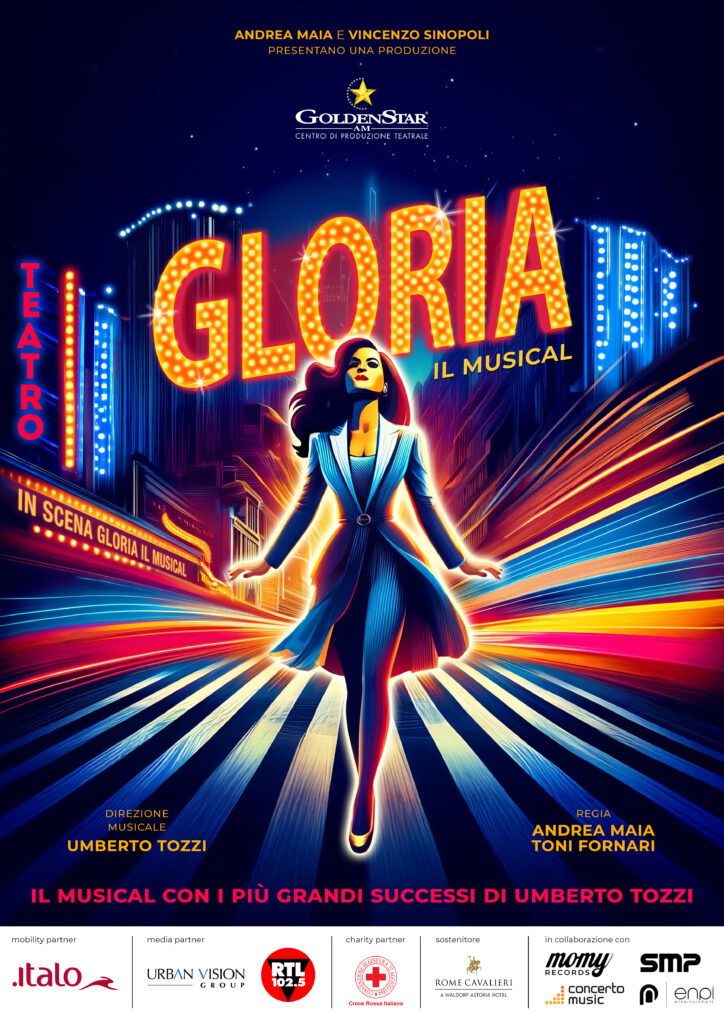Spettacolo, da ottobre ‘Gloria Il Musical’ di Umberto Tozzi, locandina
