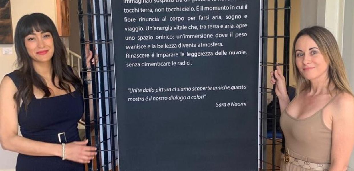Terni, Sara Fidenzi e Naomi Falocco nella mostra ‘Petali tra le nuvole’