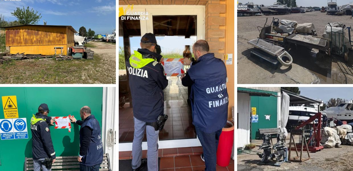 fiumicino cantiere navale sequestro