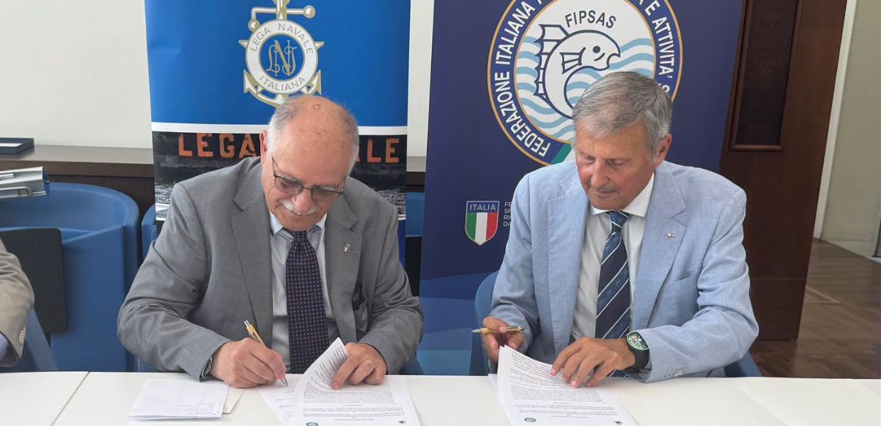 Firmata al CONI l’intesa tra Lega Navale Italiana e FIPSAS