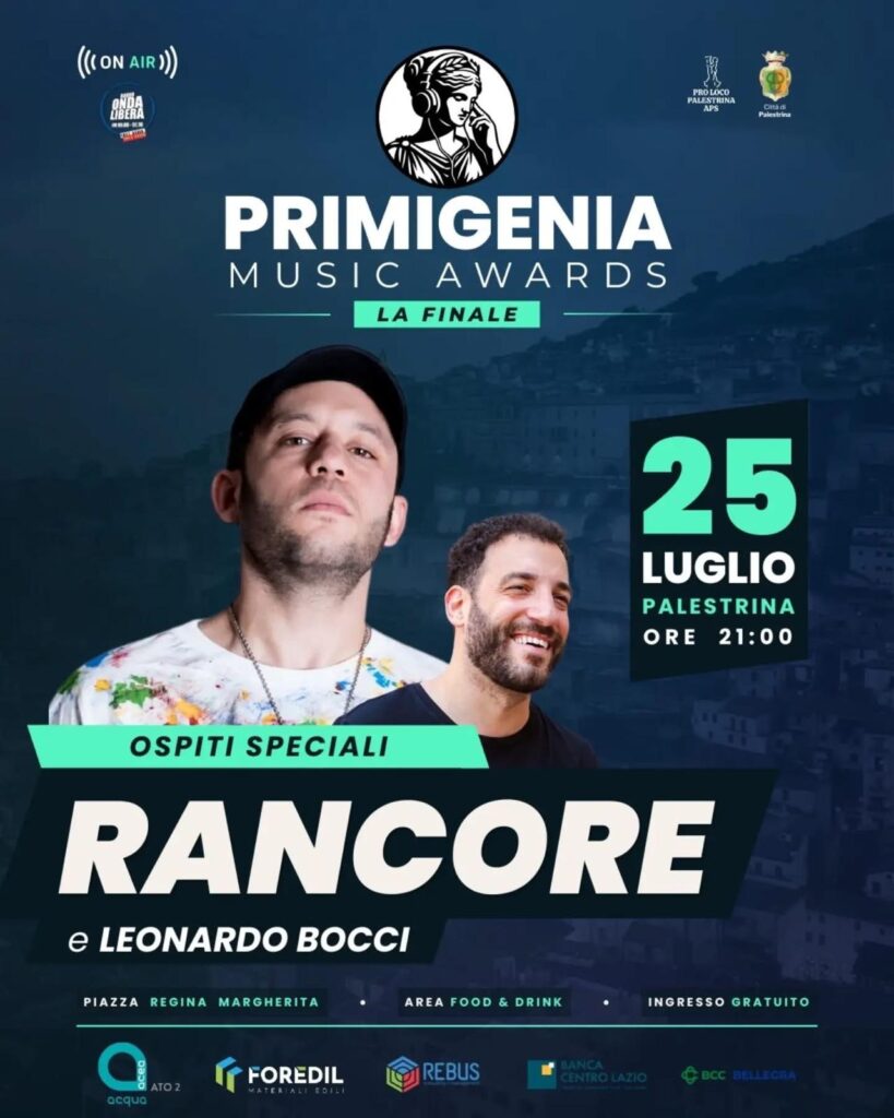 Palestrina, artisti da tutta Italia per il ‘Primigenia Music Awards’ 1 Palestrina, artisti da tutta Italia per il ‘Primigenia Music Awards’, LOCANDINA