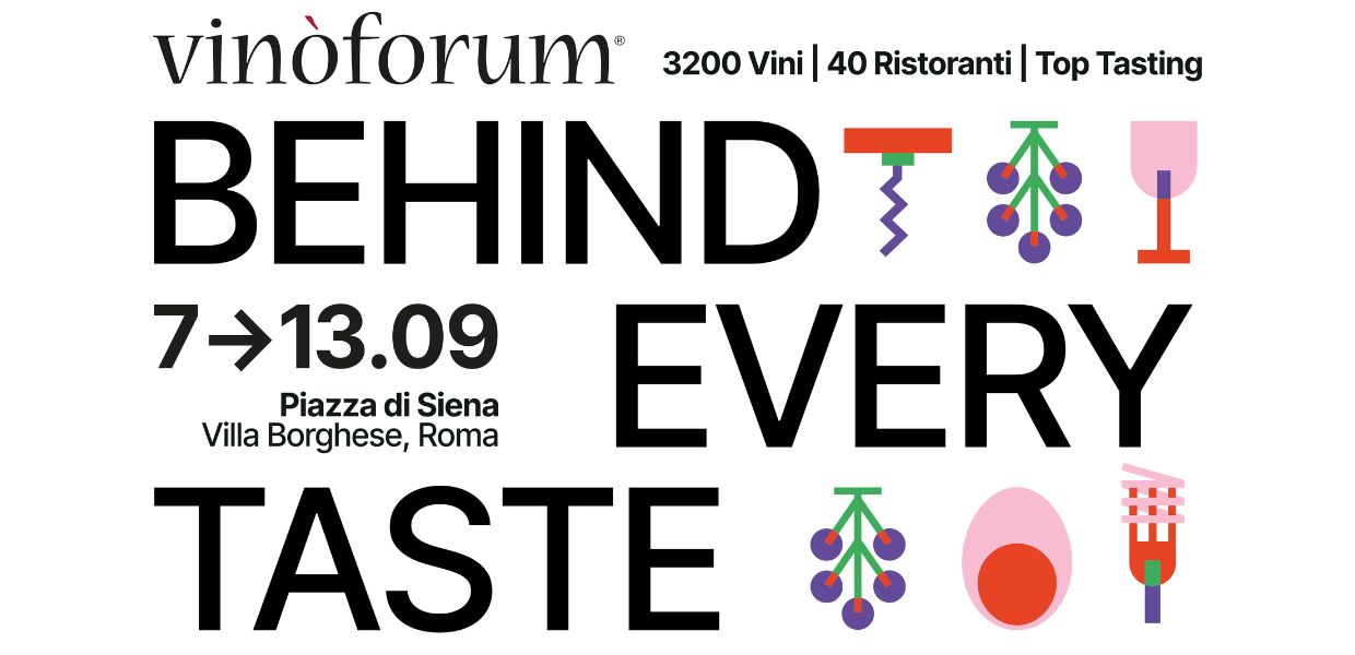 Da lunedì 7 a domenica 13 settembre 2026 a Piazza di Siena, Roma, appuntamento con Vinòforum. 