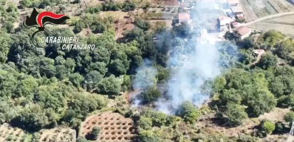incendio doloso boschivo piromane arrestato